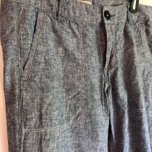Anthropologie blue jean wide leg pants